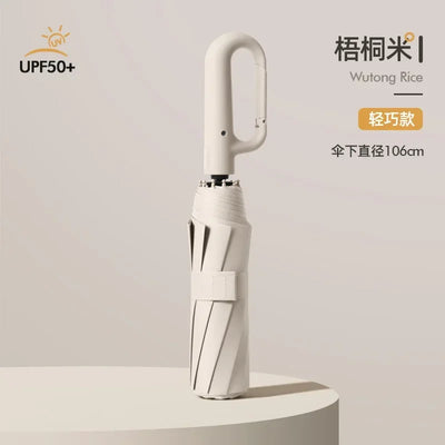Strong Windproof Automatic Umbrella Sunshade UV Protection Folding Men'S Umbrella Buckle Rain Large Parasol for Women