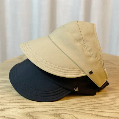 1Pc Women'S Visors Fashion Sun Protection Hats Creative Face Mask Hook Design Hats New Product Summer Sun Hat Apparel Accessorie