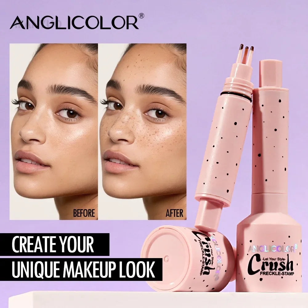 Liquid Air Cushion Freckle Stamp Pen with Five-Point Head for Natural Simulation - Waterproof and Long-Lasting Makeup