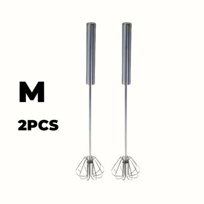 Durable Stainless Steel Semi-Automatic Egg Beater for Effortless Mixing and Beating in Kitchen Baking