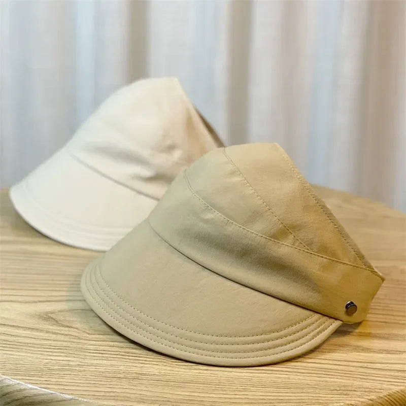 1Pc Women'S Visors Fashion Sun Protection Hats Creative Face Mask Hook Design Hats New Product Summer Sun Hat Apparel Accessorie